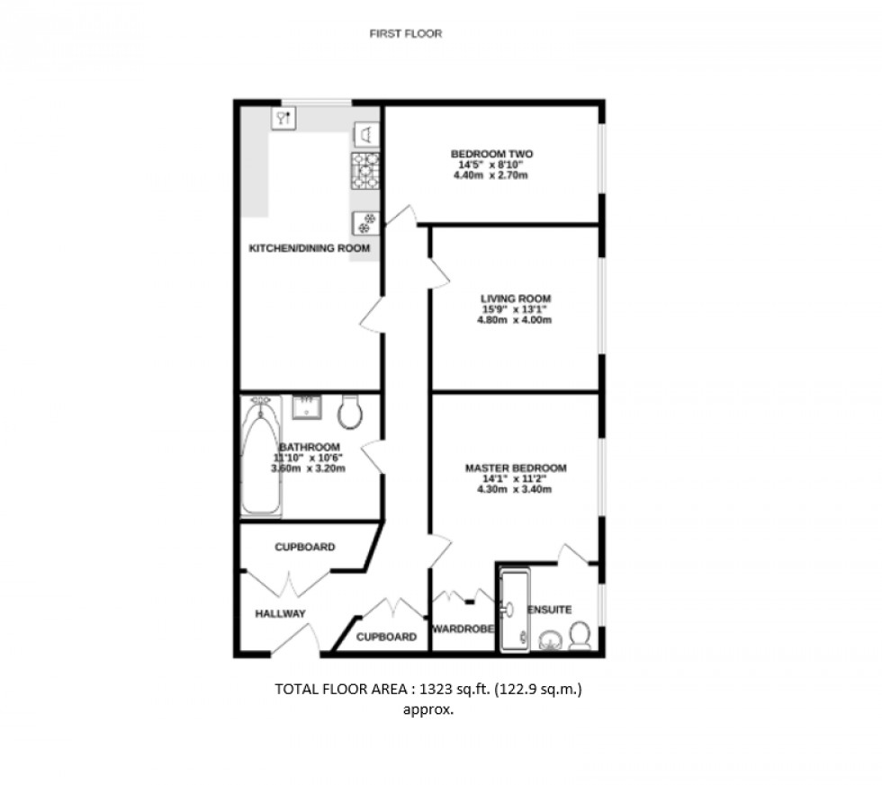 Floorplan for Shoppenhangers Road, Maidenhead
