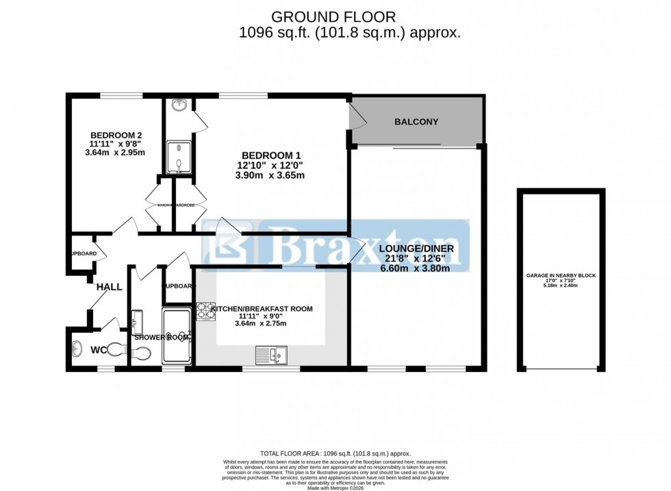 Floorplan for Grosvenor Drive, Maidenhead