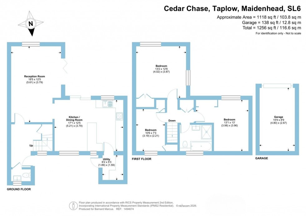 Floorplan for Cedar Chase, Taplow, Maidenhead