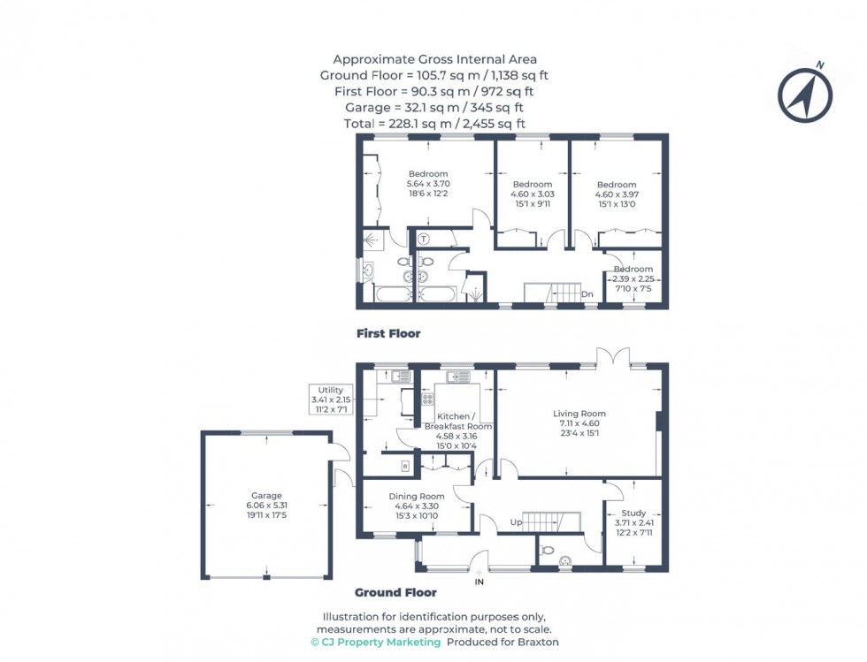 Floorplan for Newlands Drive, Maidenhead