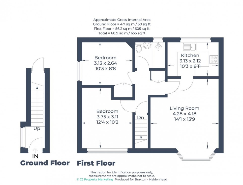 Floorplan for The Crescent, Maidenhead