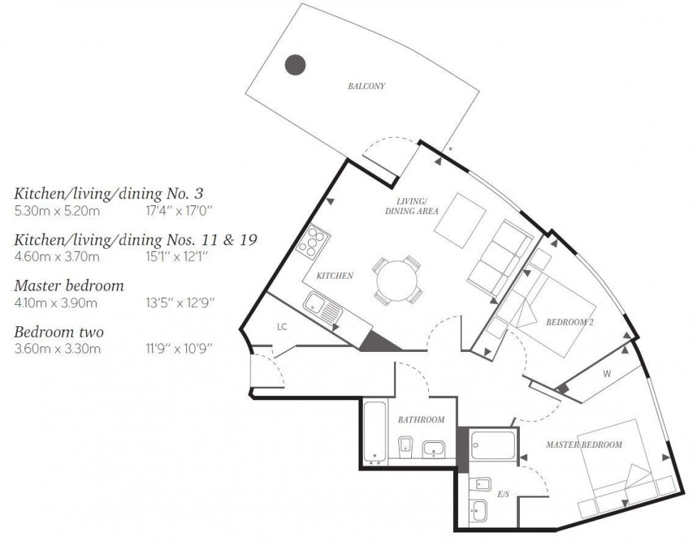 Floorplan for Bridge Avenue, Maidenhead