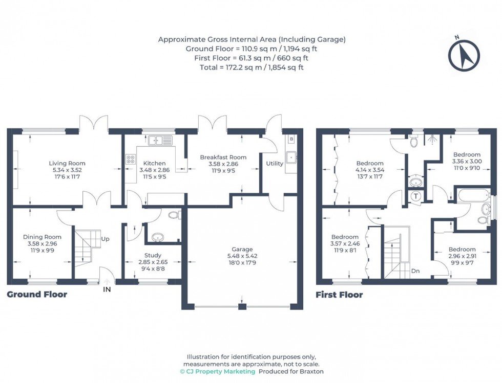 Floorplan for Talbots Drive, Maidenhead