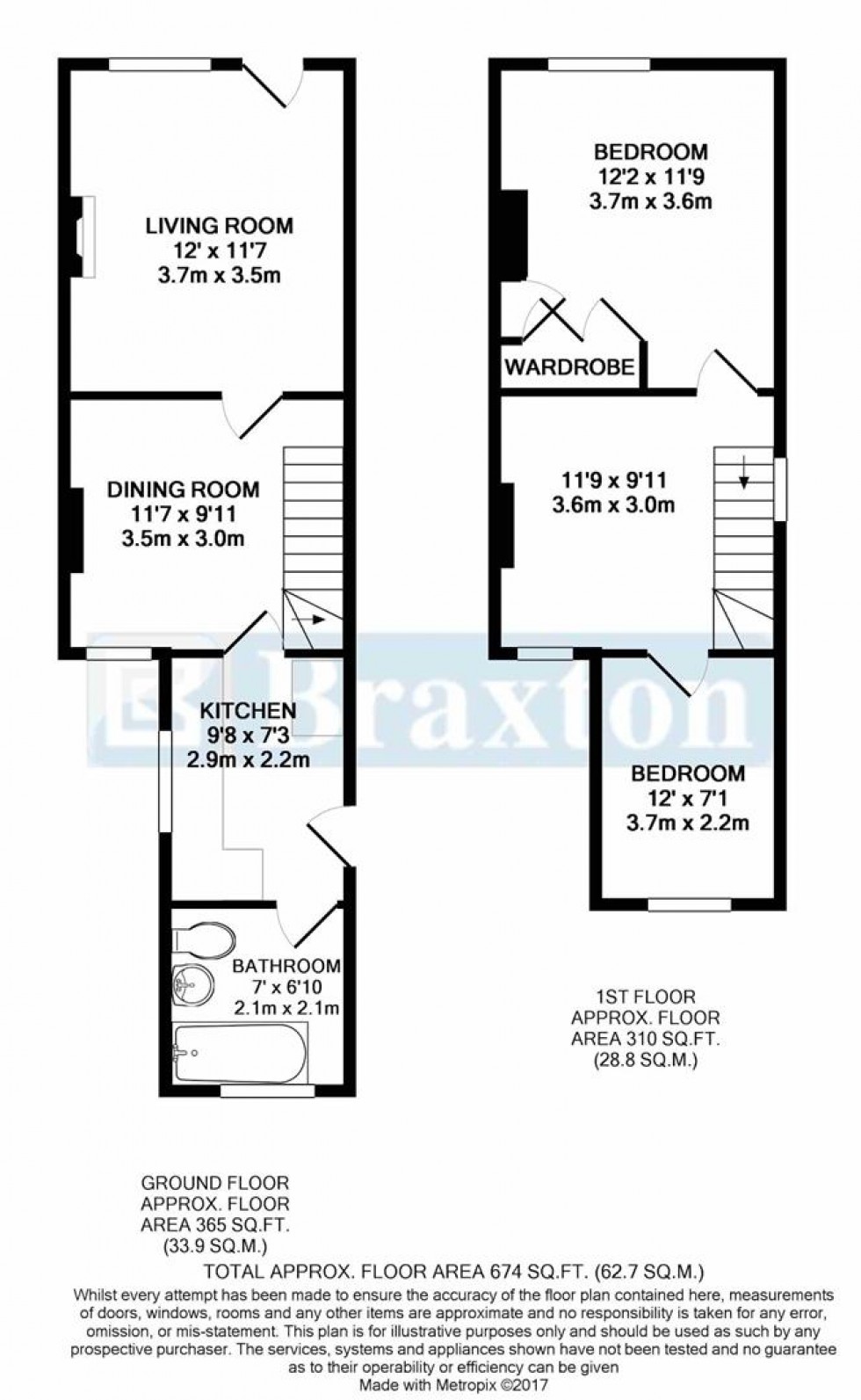 Floorplan for Gas Lane, Bray