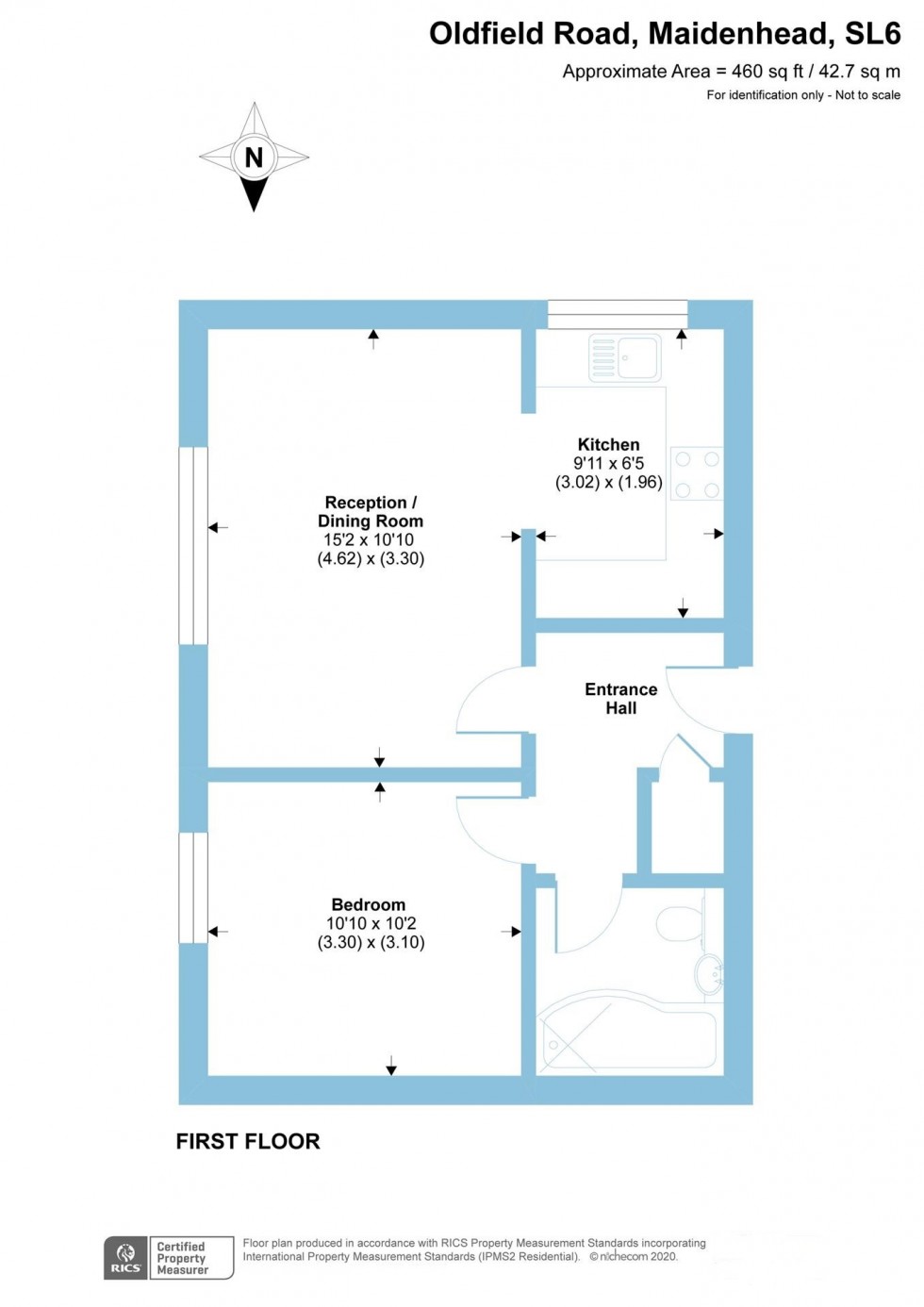 Floorplan for Oldfield Road MAIDENHEAD Berkshire