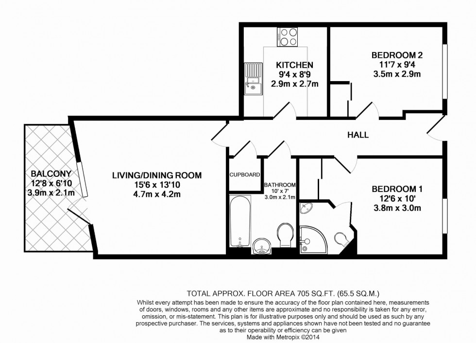 Floorplan for Kidwells Close Maidenhead Berkshire