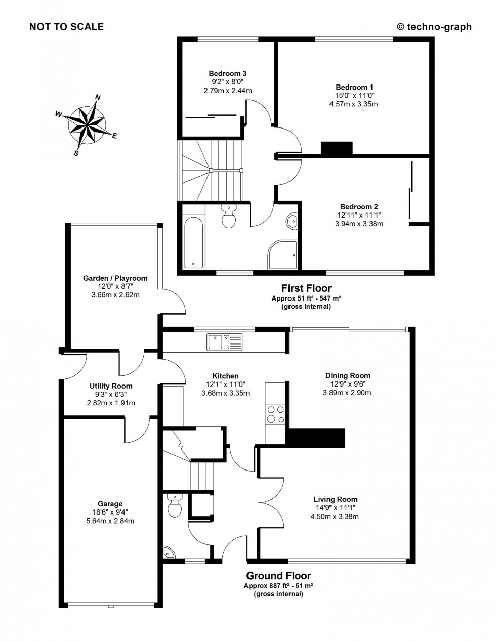 Floorplan for Calder Close, Maidenhead, Berkshire