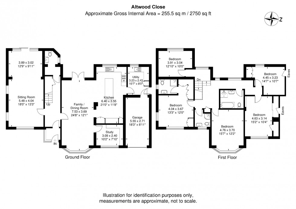 Floorplan for ALTWOOD CLOSE, MAIDENHEAD