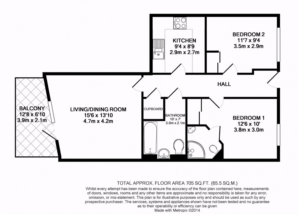 Floorplan for Kidwells Close MAIDENHEAD Berkshire
