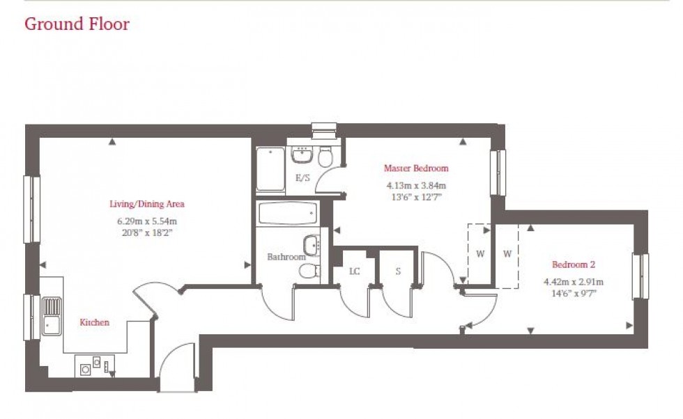 Floorplan for Bridge Avenue Maidenhead Berkshire