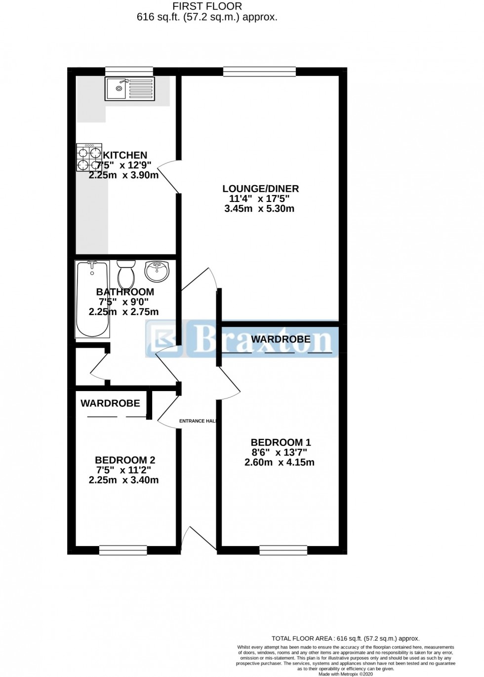 Floorplan for Shifford Crescent Maidenhead Berkshire