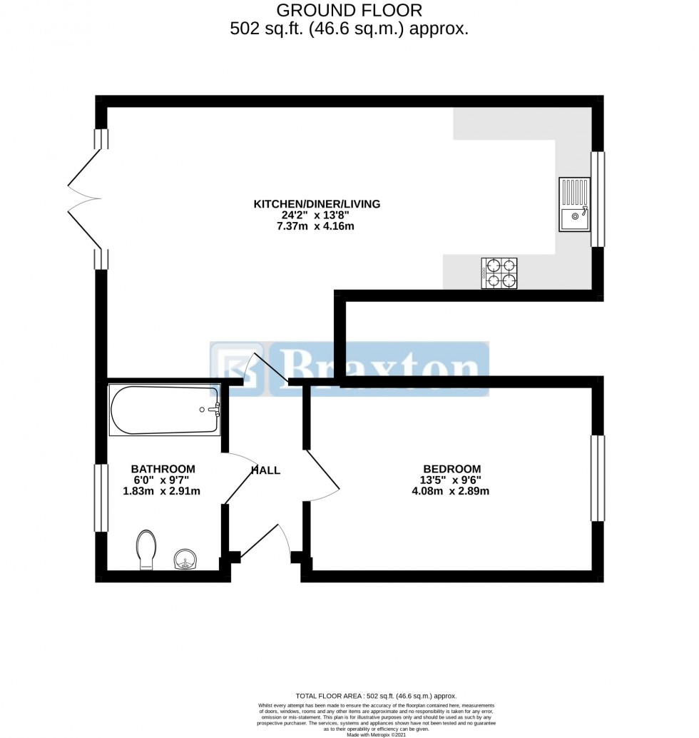 Floorplan for North Town Road, Maidenhead