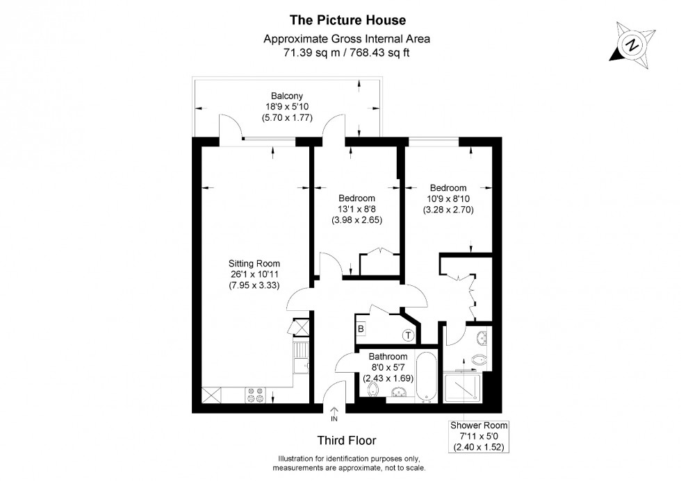 Floorplan for Bridge Avenue, Maidenhead, Berkshire