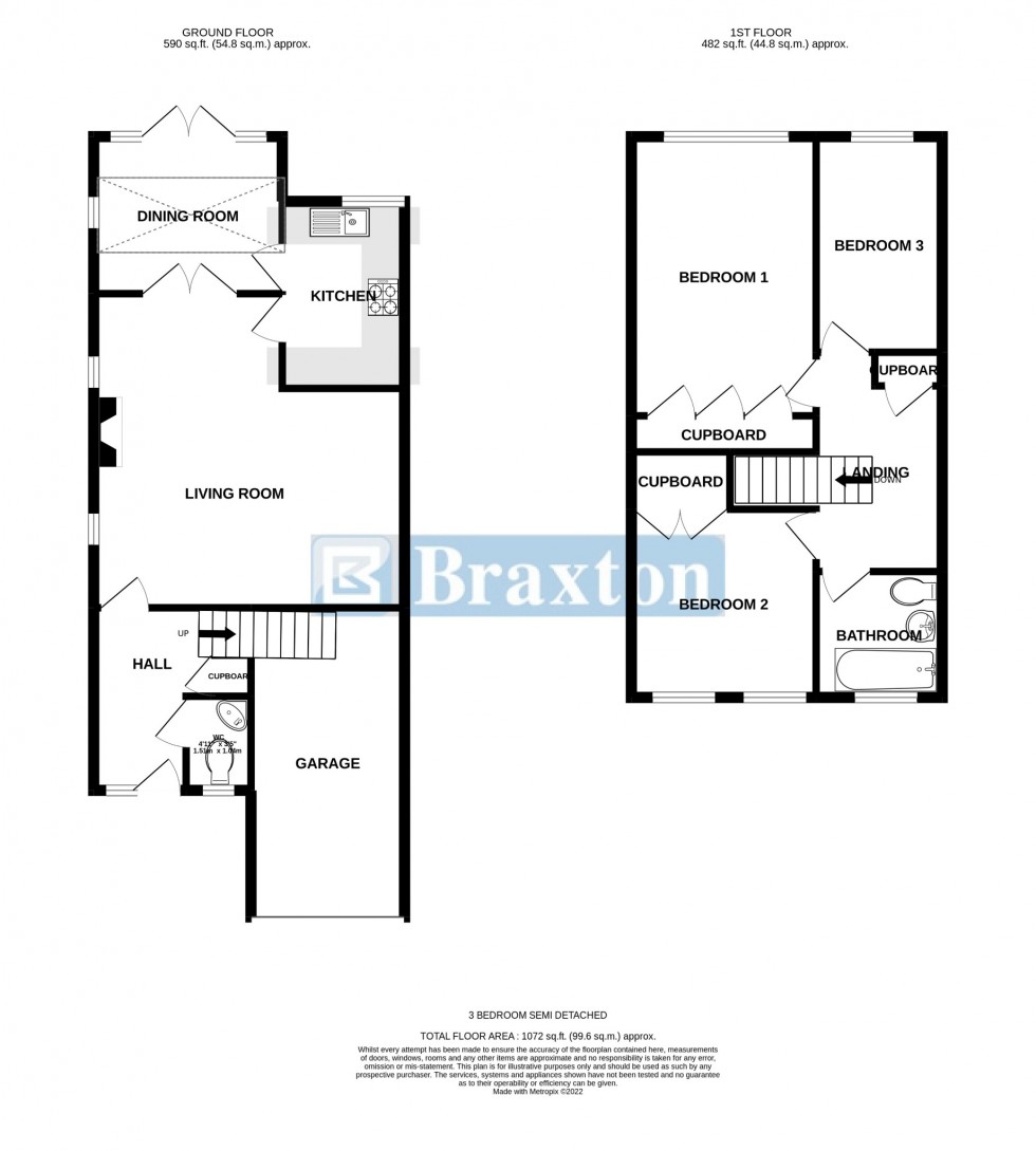 Floorplan for Mead Close Marlow Buckinghamshire