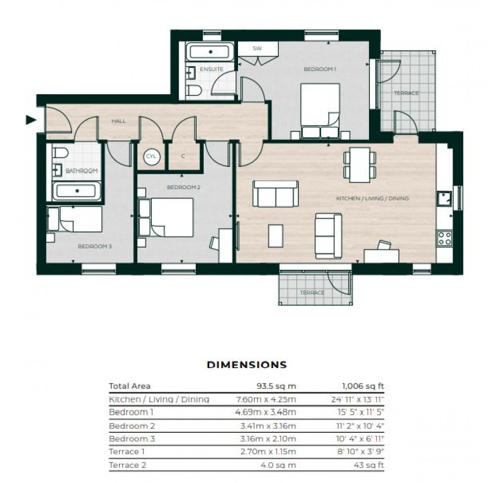 Floorplan for Monaco House, Maidenhead