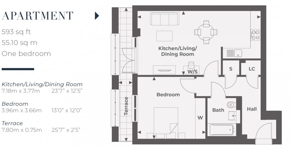 Floorplan for The Colonade, Maidenhead, Berkshire