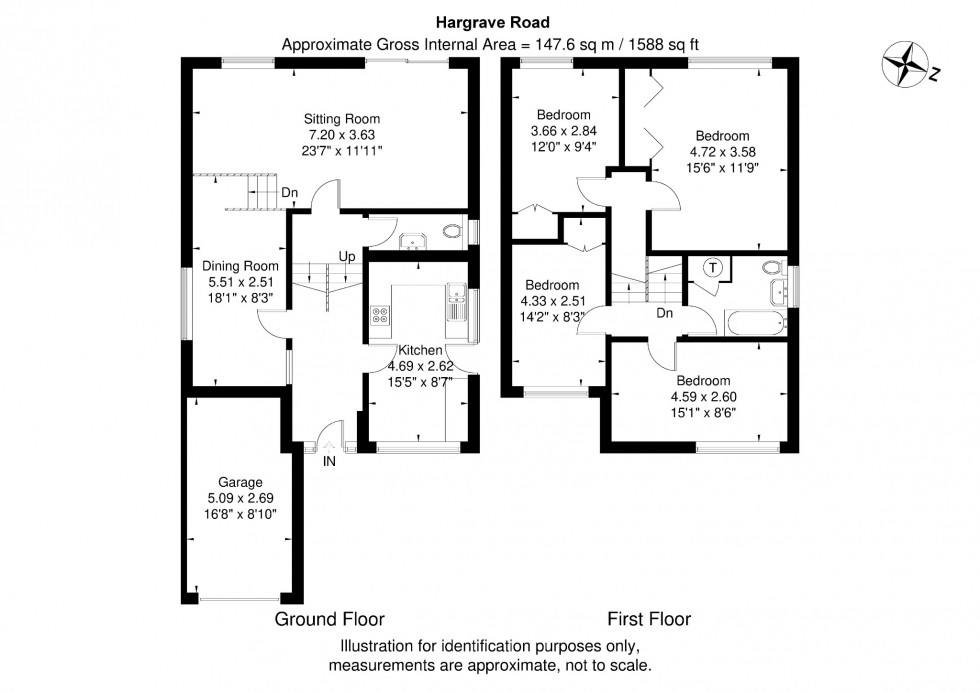 Floorplan for Hargrave Road, Maidenhead