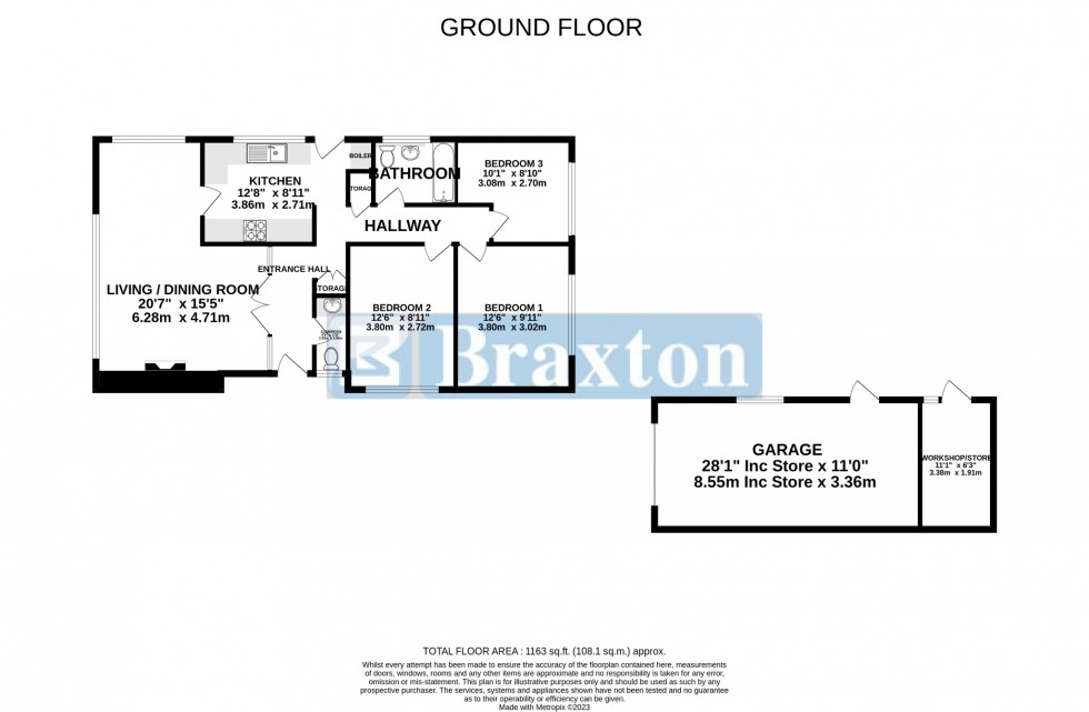 Floorplan for Fontwell Close, Maidenhead, Berkshire