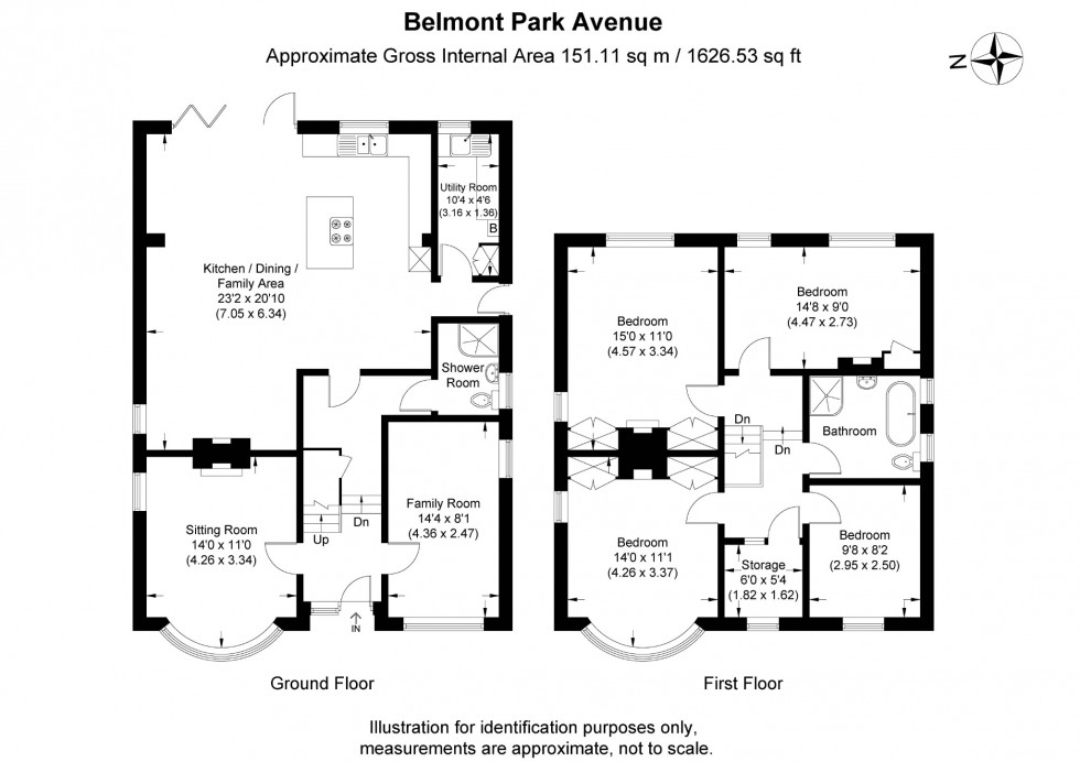 Floorplan for Belmont Park Avenue, Maidenhead