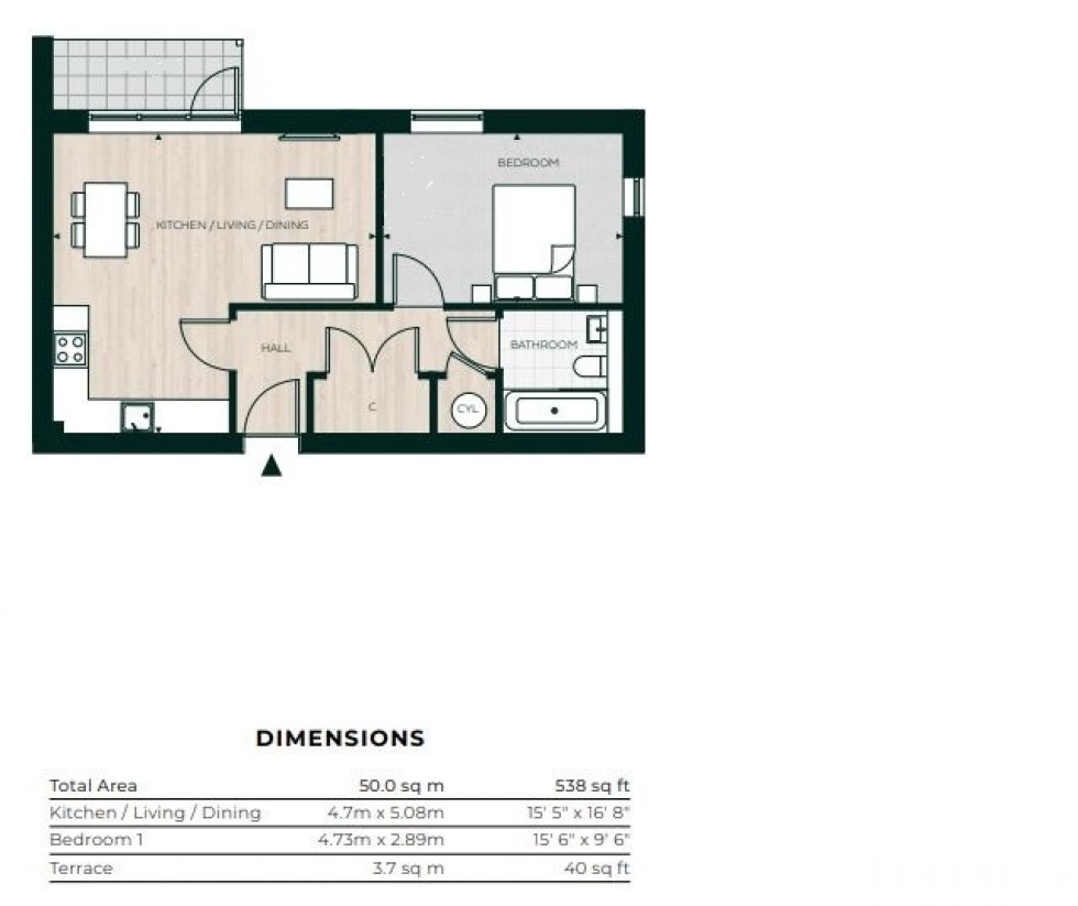 Floorplan for Monaco House, Vanwall Road, Maidenhead