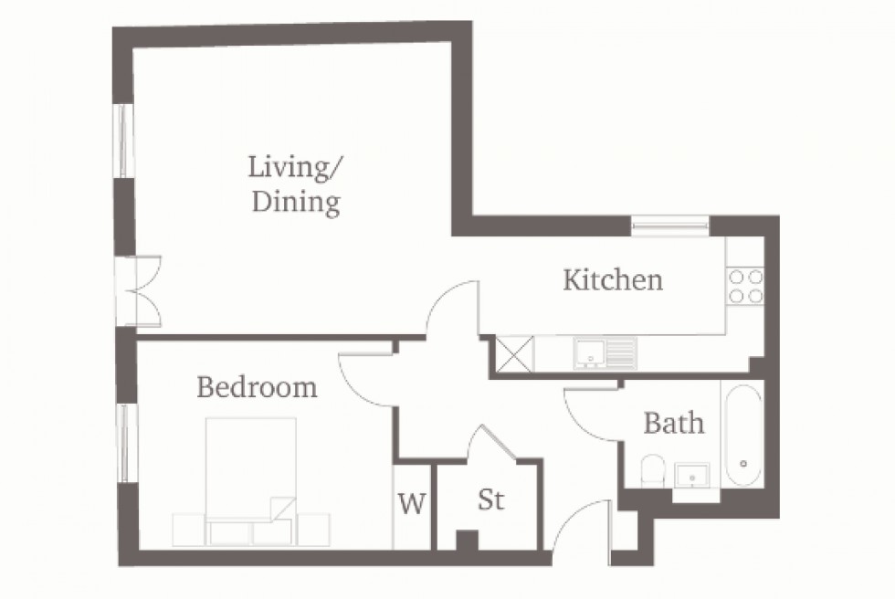 Floorplan for Park Street, Maidenhead, Berkshire