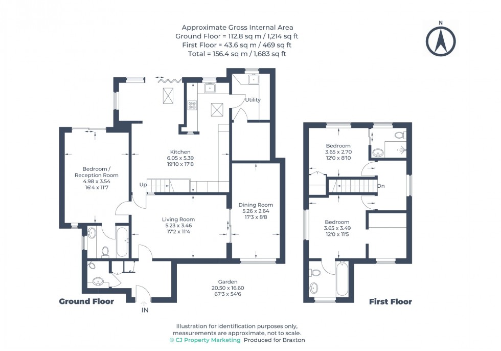 Floorplan for Gainsborough Drive, Cox Green