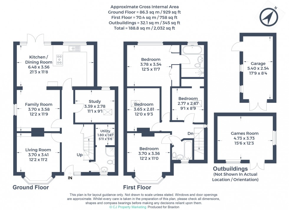 Floorplan for Bracken Road, Cox Green, Maidenhead