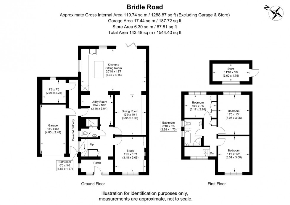 Floorplan for Bridle Road, Maidenhead
