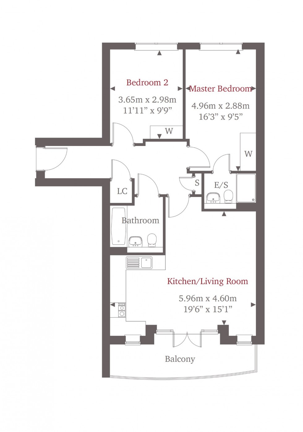 Floorplan for Athena Court, Bridge Avenue, Maidenhead