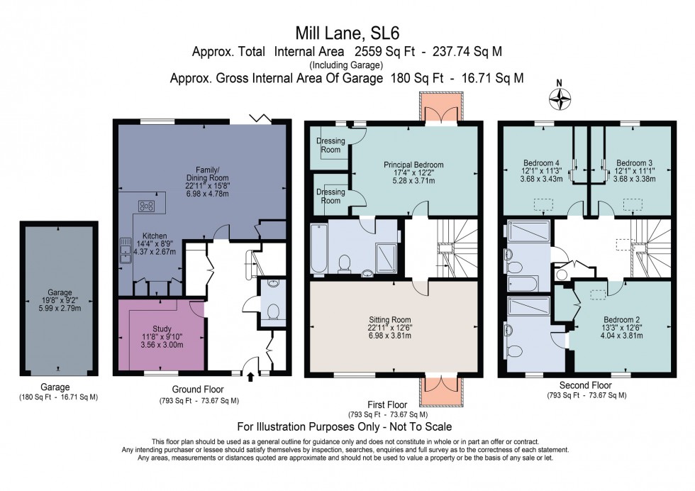 Floorplan for Mill Lane, Taplow