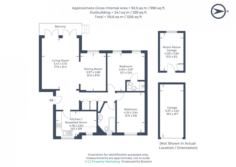 Floorplan for Riverside Development, Bray, Maidenhead