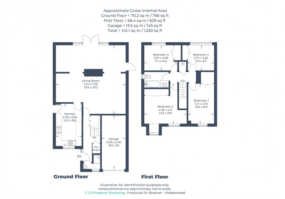 Floorplan for Thurlby Way, Maidenhead