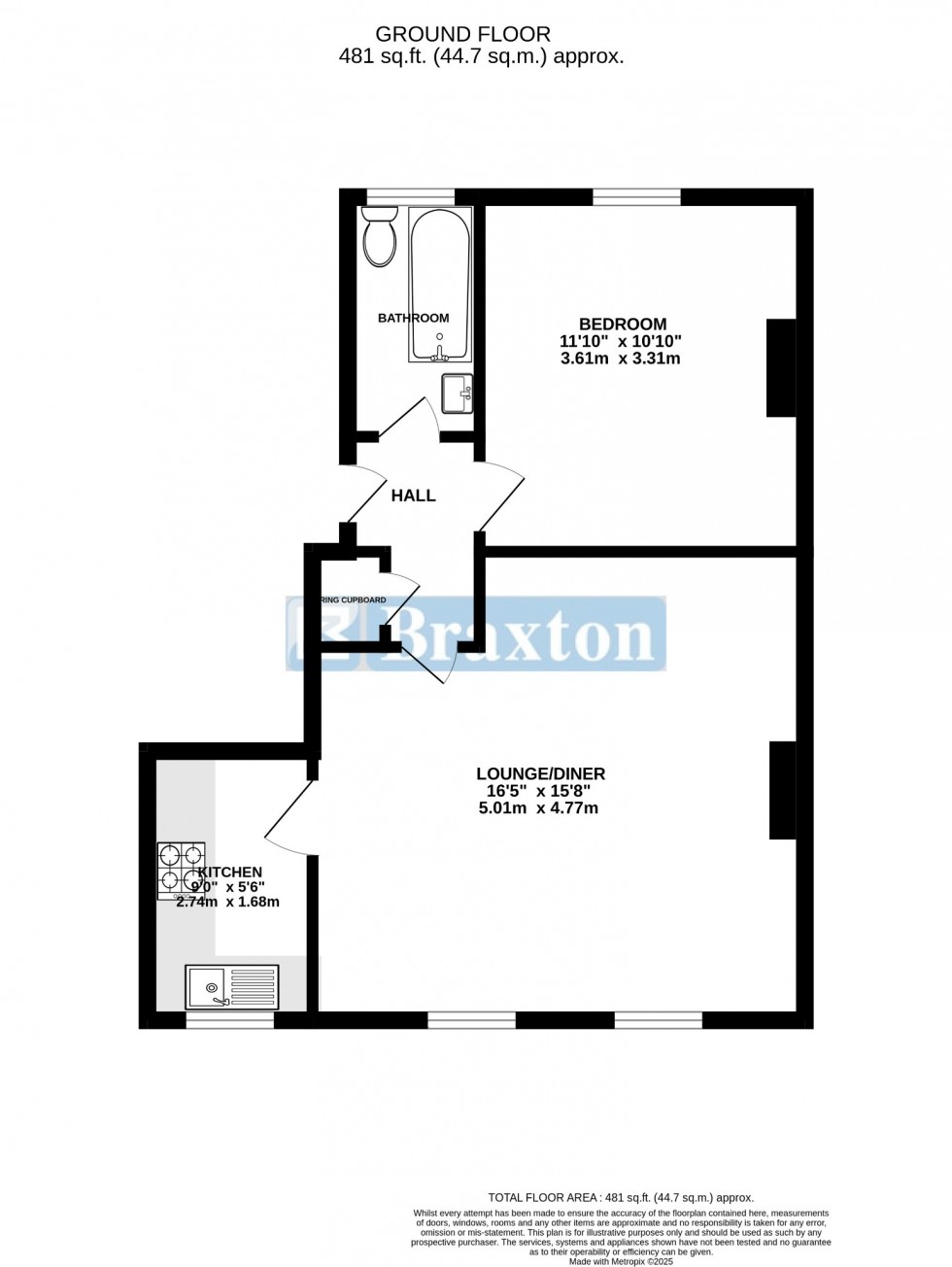 Floorplan for Close to town, Maidenhead