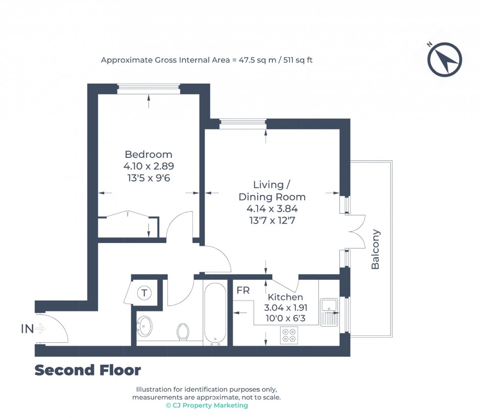 Floorplan for Ludlow Road, Maidenhead