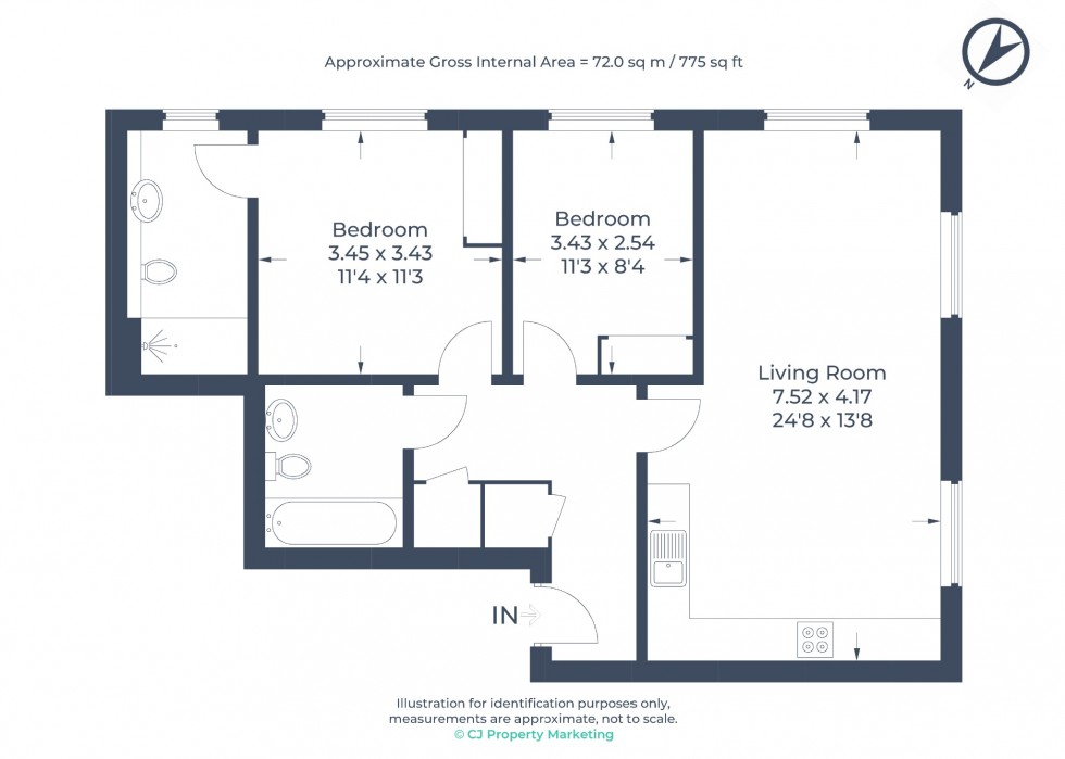 Floorplan for Oldfield Road, Maidenhead