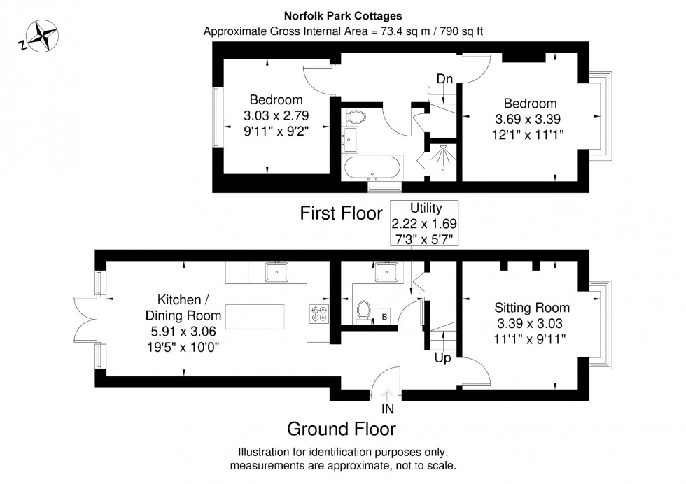 Floorplan for Norfolk Park Cottages, Maidenhead