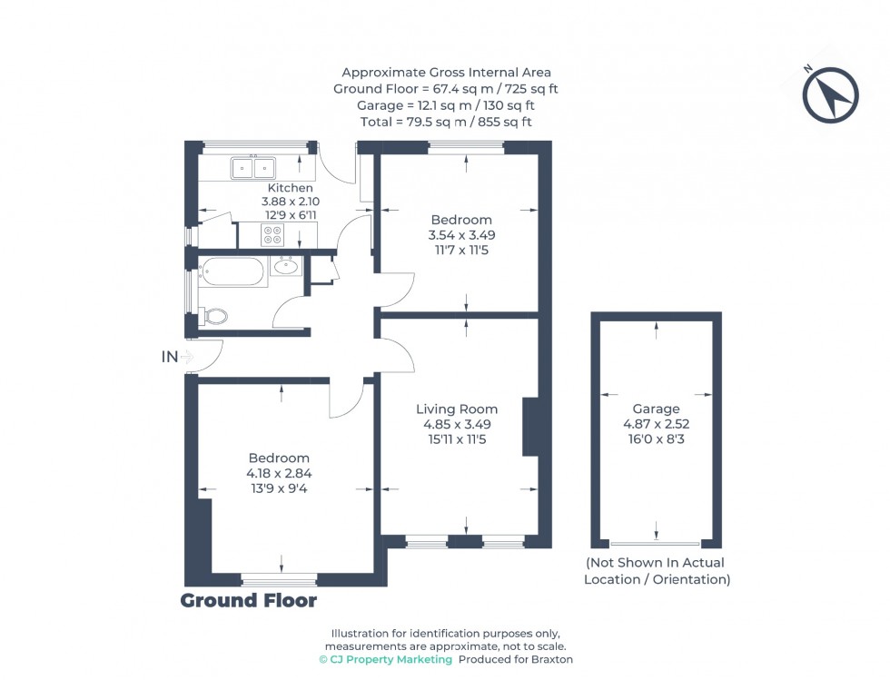 Floorplan for Belmont Crescent, Maidenhead
