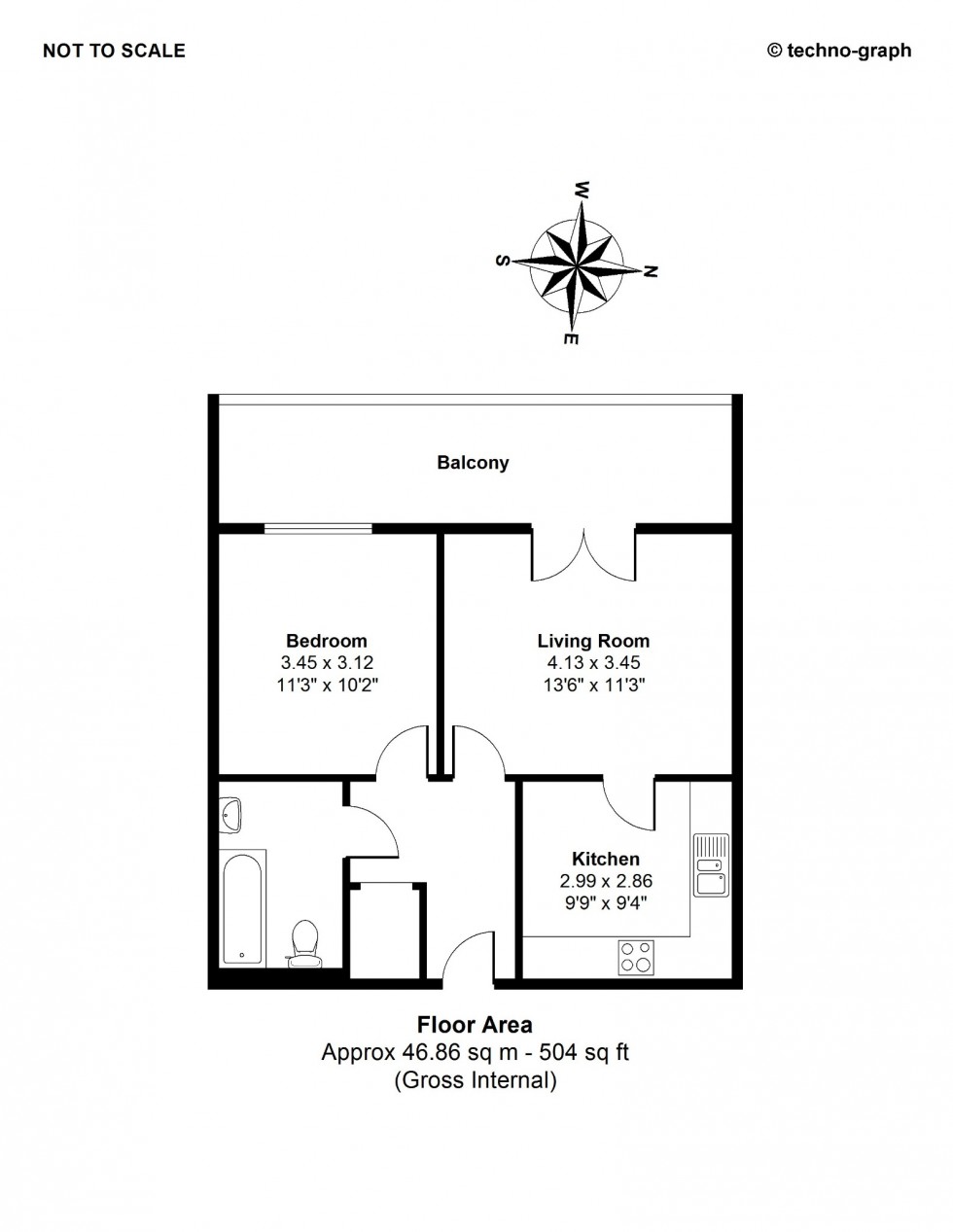 Floorplan for Lewis Court, Maidenhead