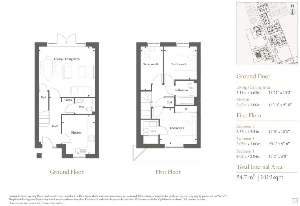 Floorplan for De Havilland Place, White Waltham Village, Maidenhead