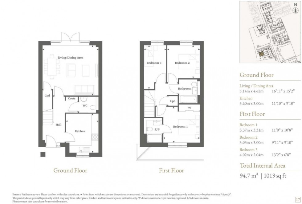 Floorplan for De Havilland Place, White Waltham Village, Maidenhead