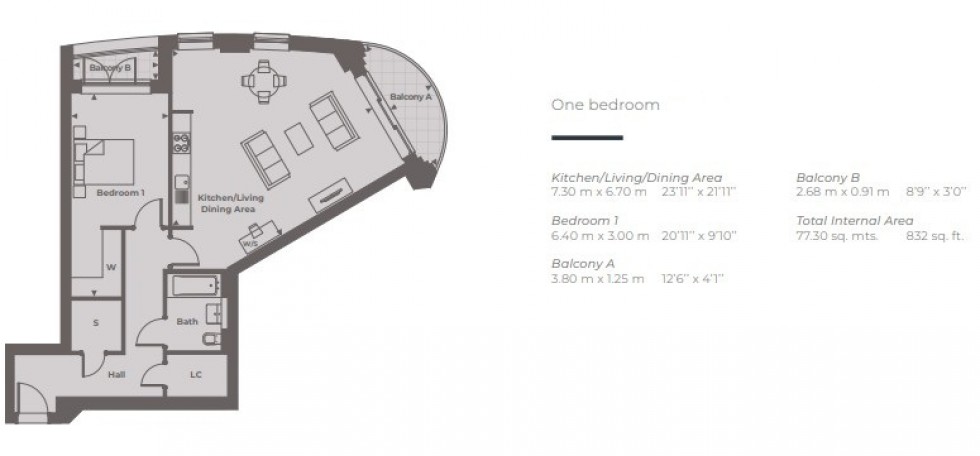 Floorplan for Waterside Quarter, Maidenhead