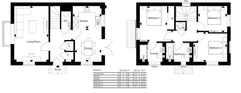 Floorplan for Oakdale Road, Maidenhead, Berkshire