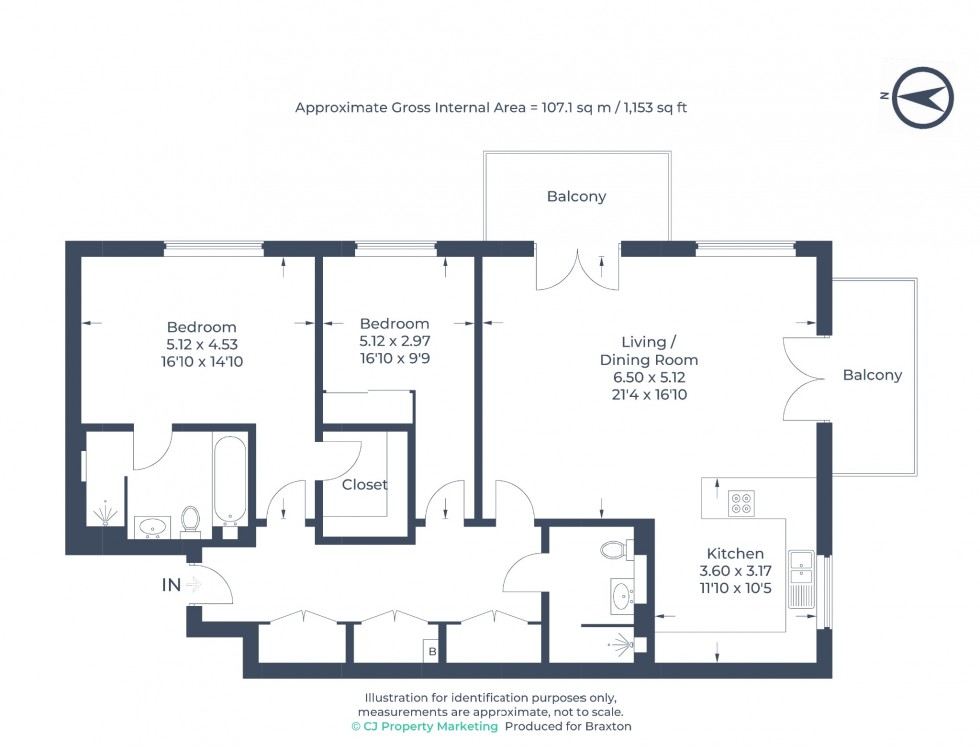 Floorplan for Taplow Riverside, Taplow