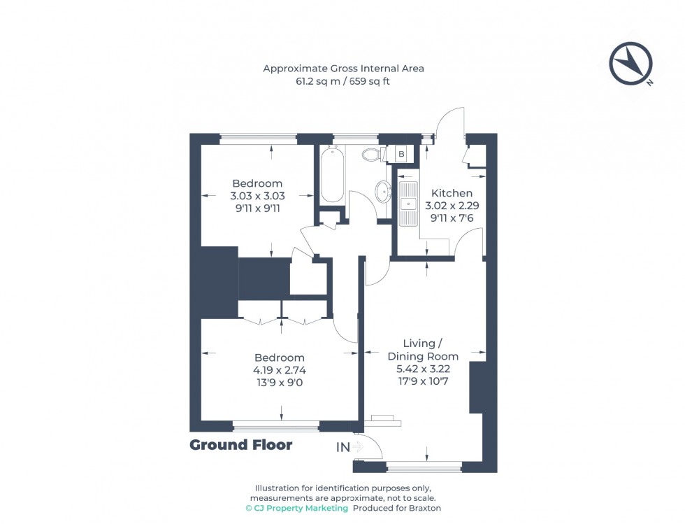 Floorplan for Audley Drive, Maidenhead