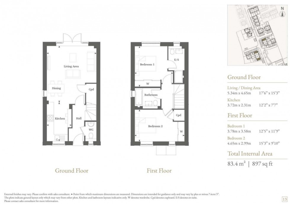 Floorplan for De Havilland Place, White Waltham Village, Maidenhead