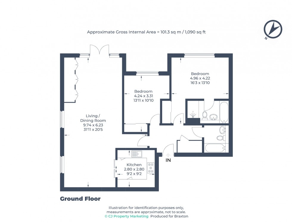 Floorplan for Shoppenhangers Road, Maidenhead