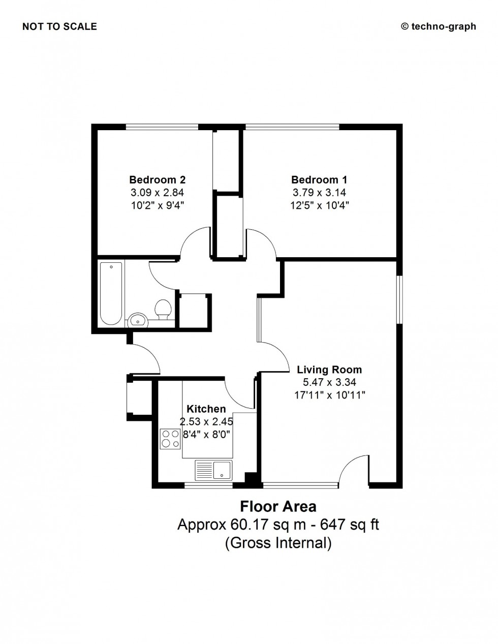 Floorplan for East Road, Maidenhead