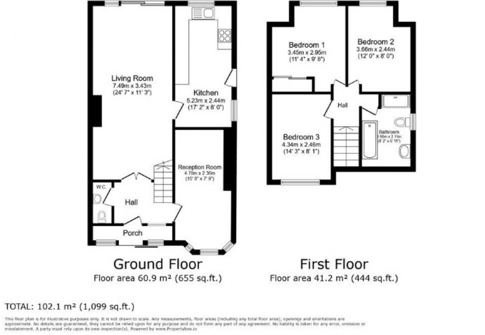Floorplan for Cadwell Drive, Maidenhead