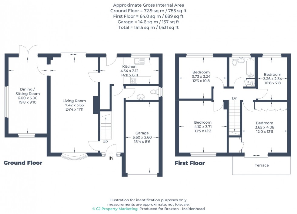 Floorplan for Thames Crescent, Maidenhead