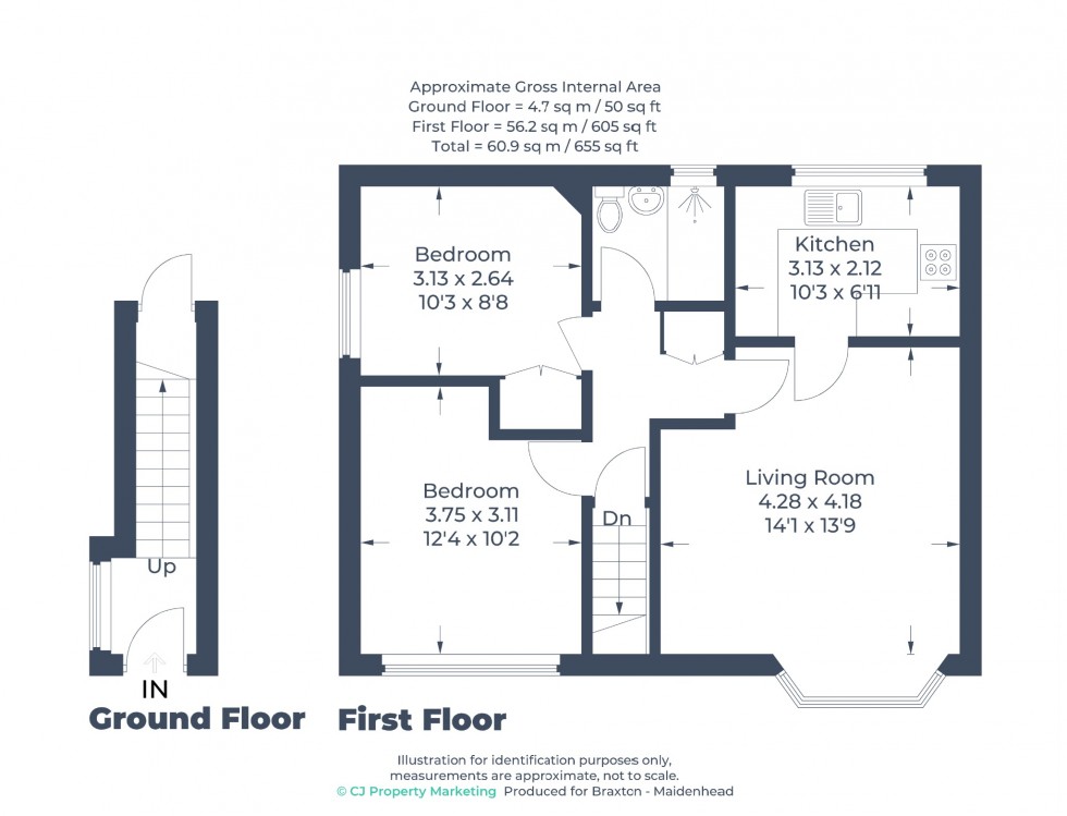 Floorplan for The Crescent, Maidenhead